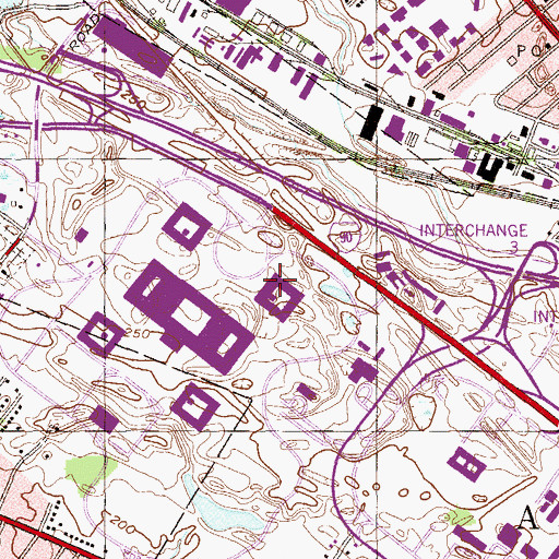 Topographic Map of Steinmetz Hall, NY