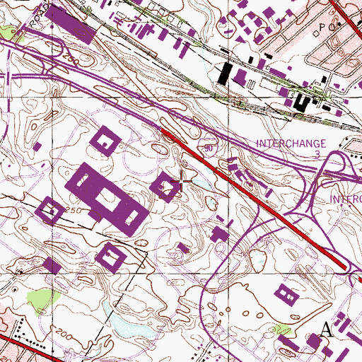 Topographic Map of Whitman Hall, NY