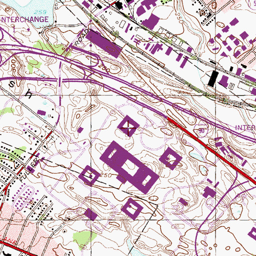 Topographic Map of Hamilton Hall, NY