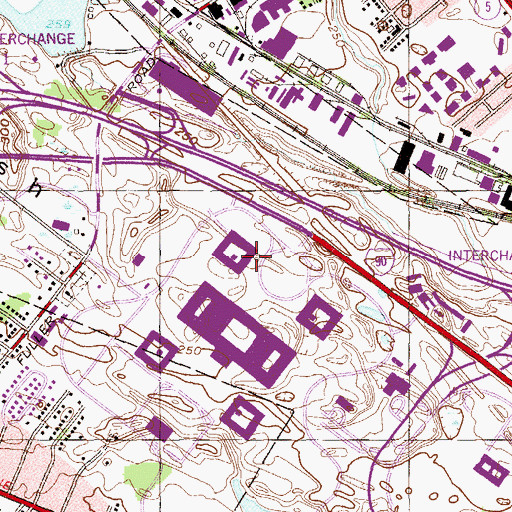 Topographic Map of Morris Hall, NY