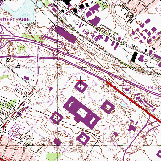 Topographic Map of Clinton Hall, NY