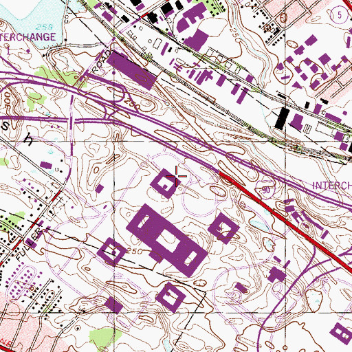Topographic Map of Paine Hall, NY