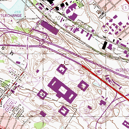 Topographic Map of Zenger Hall, NY