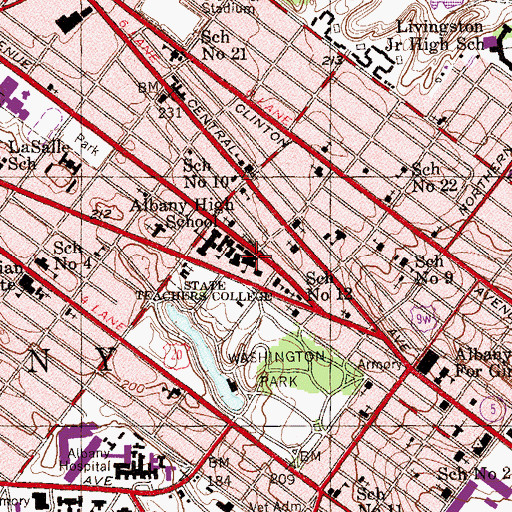 Topographic Map of Draper Building, NY