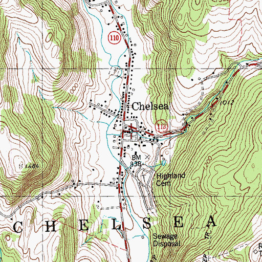 Topographic Map of Wellspring School, VT