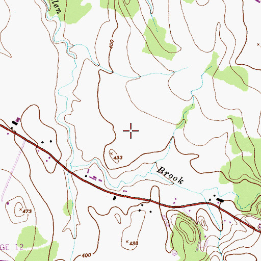 Topographic Map of Allen Brook School, VT