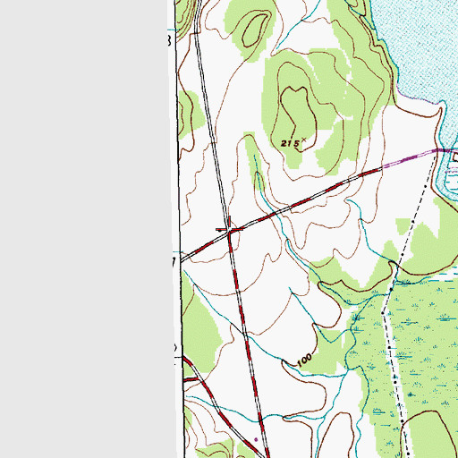 Topographic Map of Renaissance School, VT