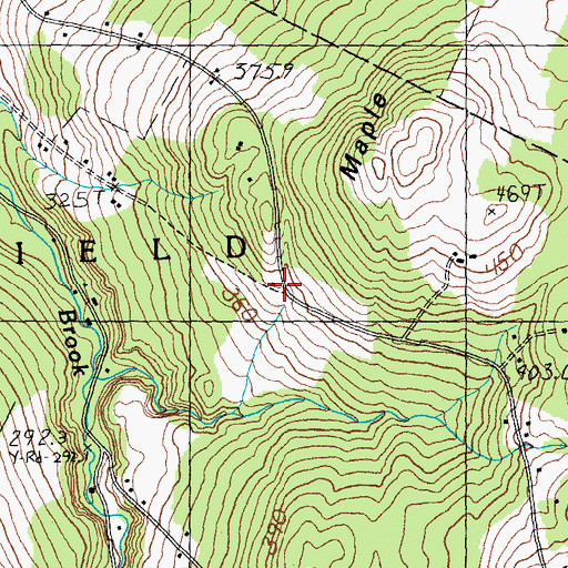 Topographic Map of The Maplehill School, VT