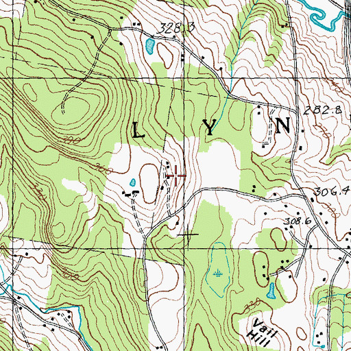 Topographic Map of Cornerstone Christian School, VT