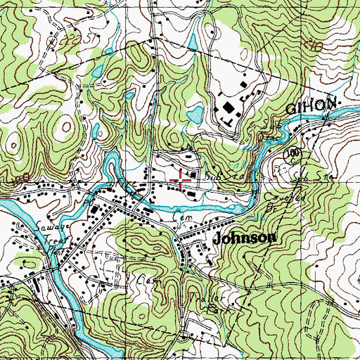 Topographic Map of Laraway School, VT