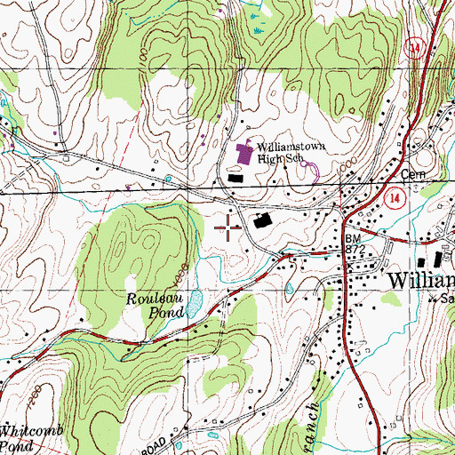 Topographic Map of Orange North Supervisory Union, VT
