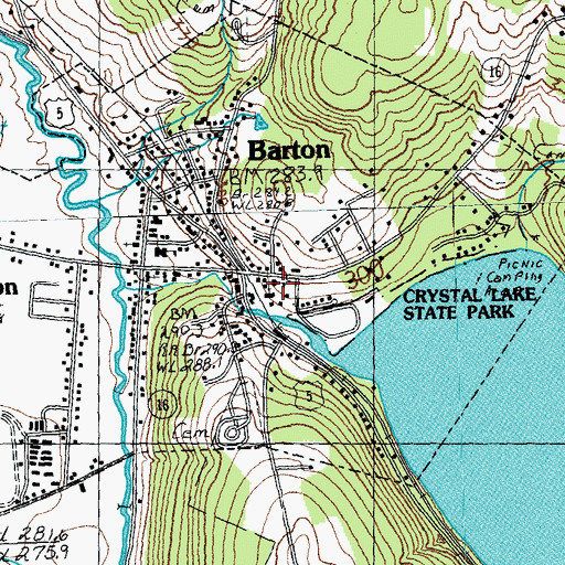 Topographic Map of Saint Pauls Catholic School, VT