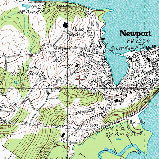 Topographic Map of Orleans Essex North Supervisory Union, VT