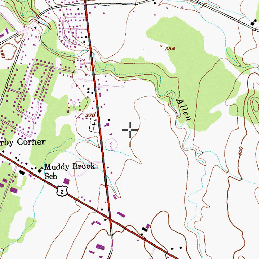 Topographic Map of Vermont Center for Deaf and Hard of Hearing, VT