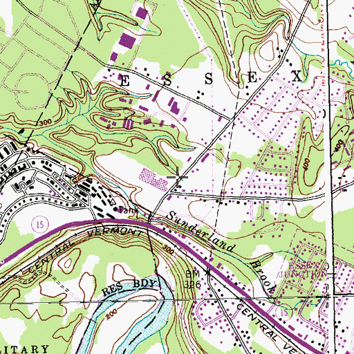 Topographic Map of Ed-u-care Children's Center, VT