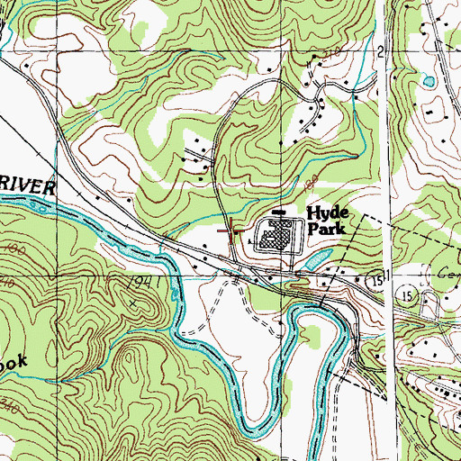 Topographic Map of Lamoille North Supervisory Union, VT