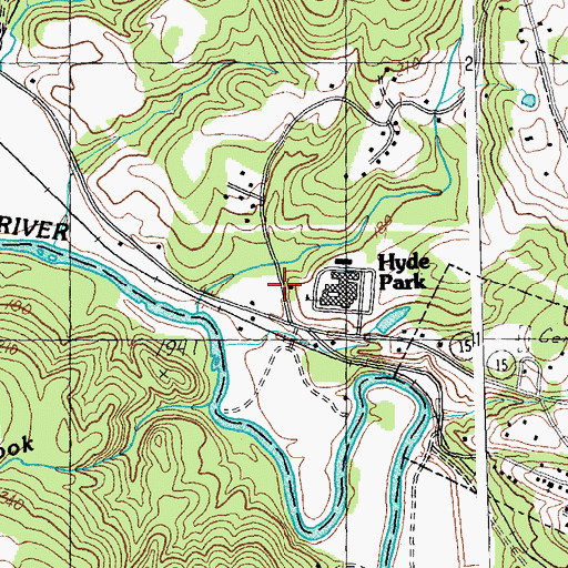 Topographic Map of Lamoille North Supervisory Union, VT