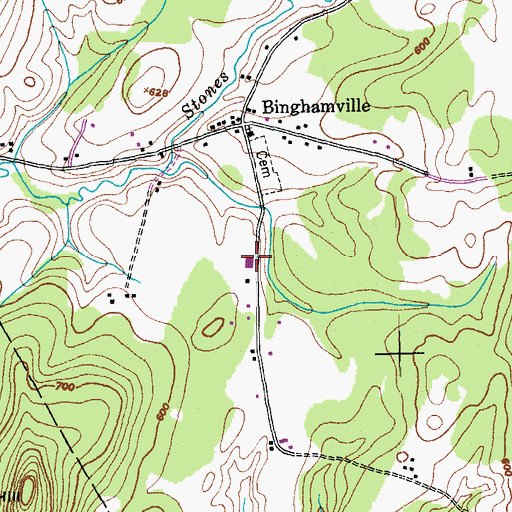 Topographic Map of Fletcher Elementary School, VT