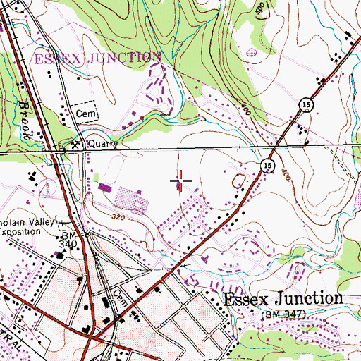 Topographic Map of Chittenden Central Supervisory Union, VT