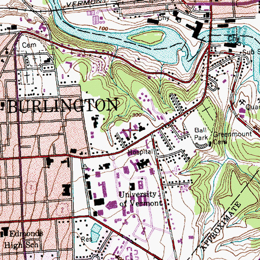Topographic Map of Essential Early Education, VT