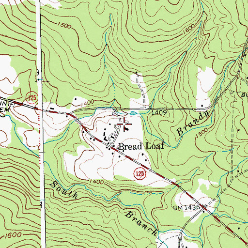 Topographic Map of Bread Loaf School of English, VT