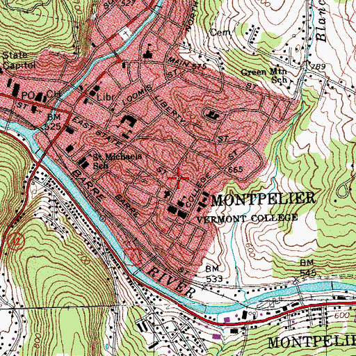 Topographic Map of Vermont Consultants for Language and Learning Incorporated, VT