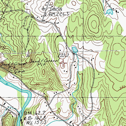 Topographic Map of Harvest Christian School, VT