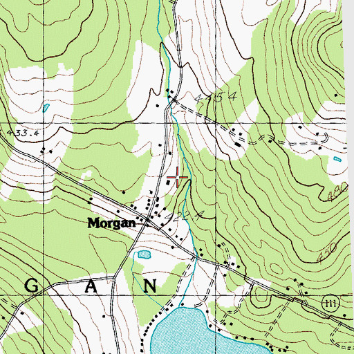 Topographic Map of E Taylor Hatton School, VT