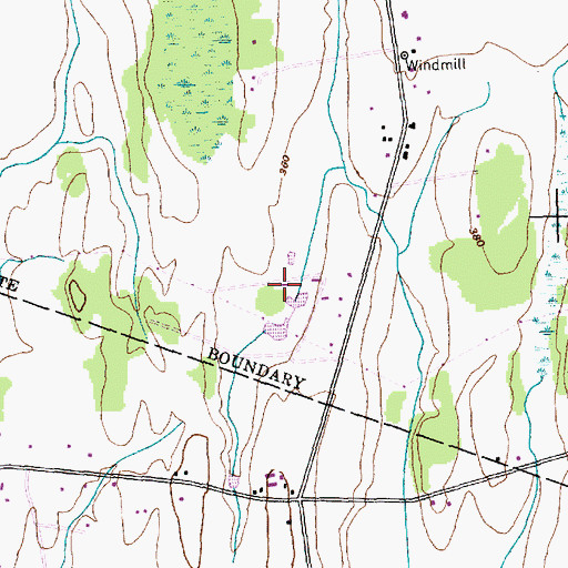 Topographic Map of The Schoolhouse Learning Center, VT