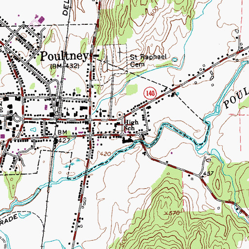 Topographic Map of Rutland Southwest Essential Early Education Program, VT