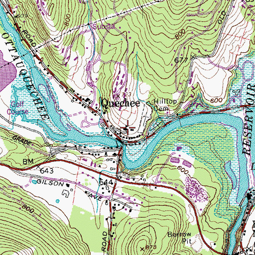 Topographic Map of Upper Valley Waldorf School, VT
