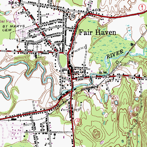 Topographic Map of Addison Rutland Supervisory Union, VT