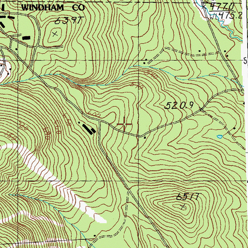 Topographic Map of Stratton Mountain School, VT