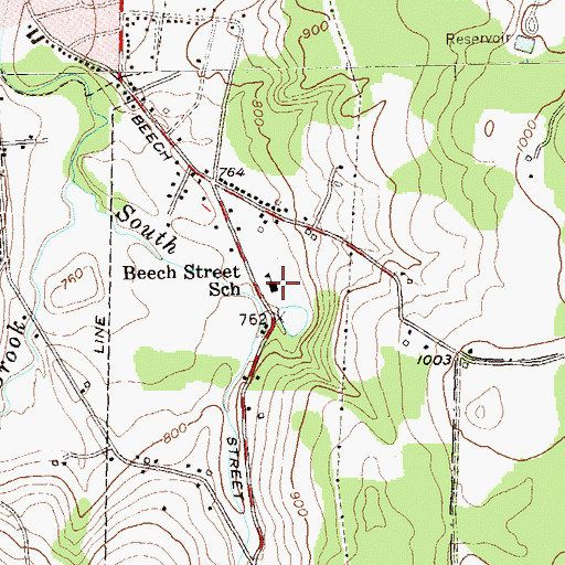 Topographic Map of Southwest Vermont Supervisory Union, VT
