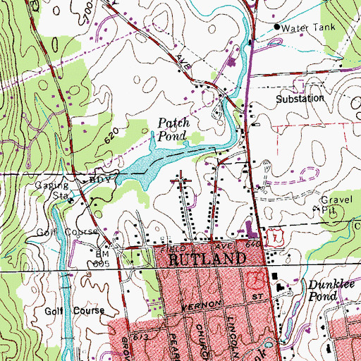 Topographic Map of Mountain View Community School, VT