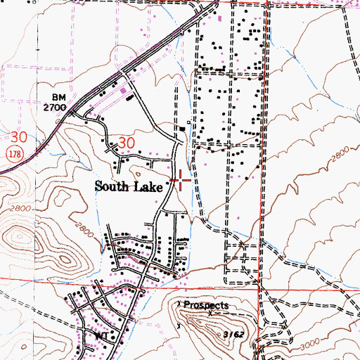 Topographic Map of Goat Ranch Canyon, CA