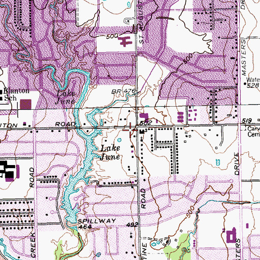 Topographic Map of Dallas Fire - Rescue Station 5, TX