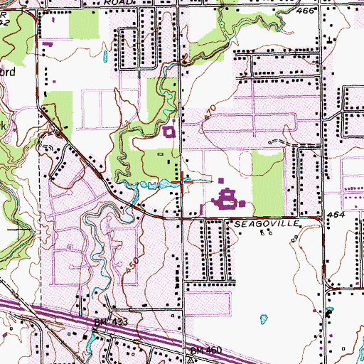 Topographic Map of Dallas Fire and Rescue Station 51, TX