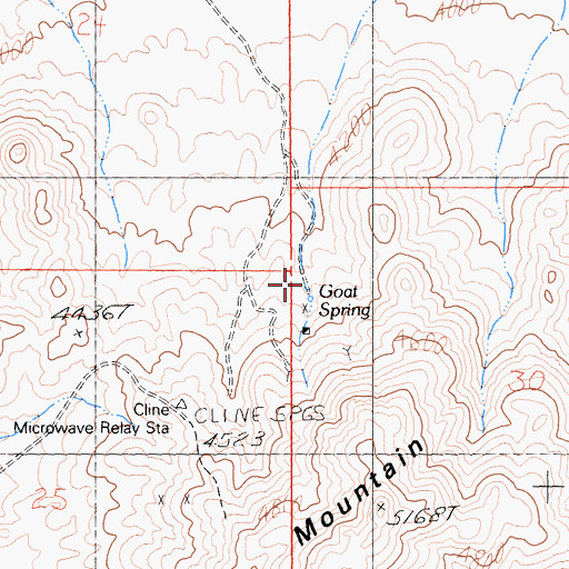 Topographic Map of Goat Spring, CA