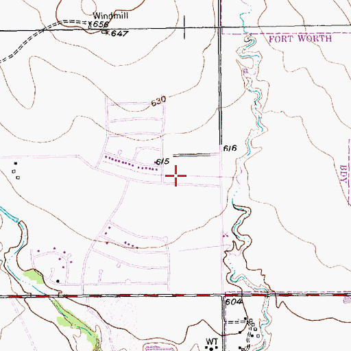 Topographic Map of Fort Worth Fire Department Station 31, TX