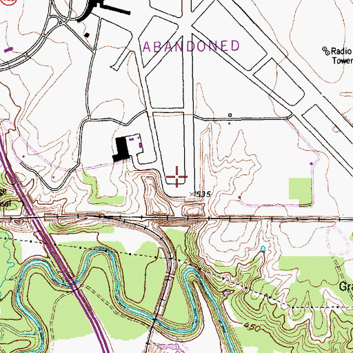 Topographic Map of Fire Station Number 36, TX