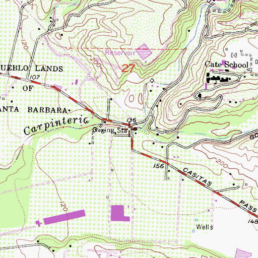 Topographic Map of Gobernador Creek, CA