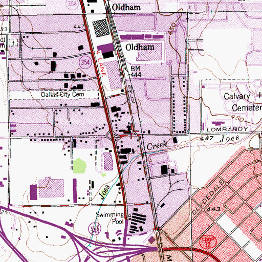 Topographic Map of Centro Christiano Hispanico, TX