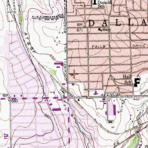 Topographic Map of Centro de Fe Asamblea de Dios, TX