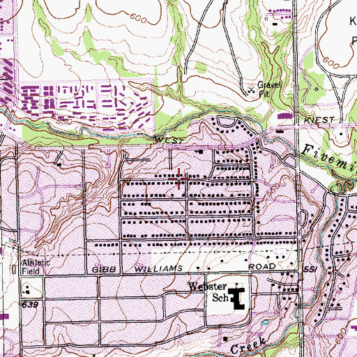 Topographic Map of Chaplaincy Full Gospel Christian Church, TX