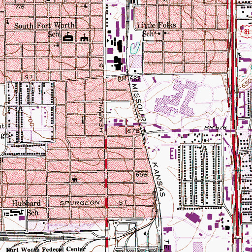 Topographic Map of Charity Church, TX
