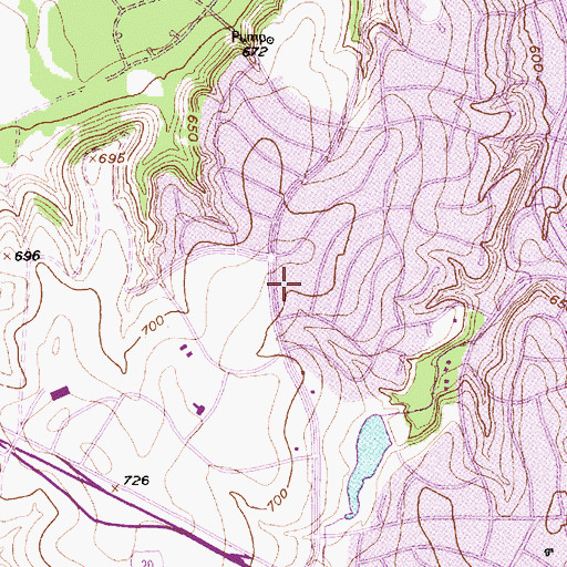 Topographic Map of Christ Fellowship Church, TX