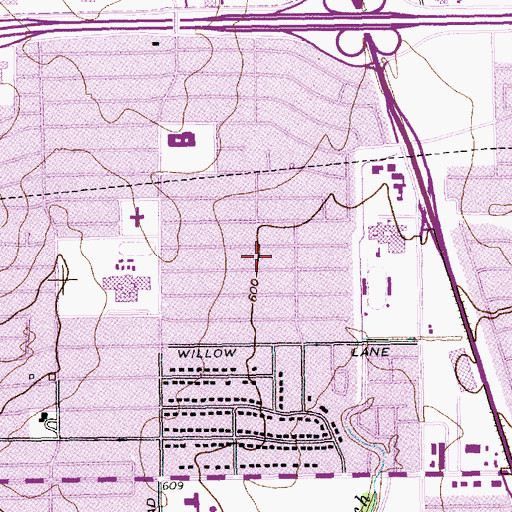 Topographic Map of Christian Science Foundation, TX