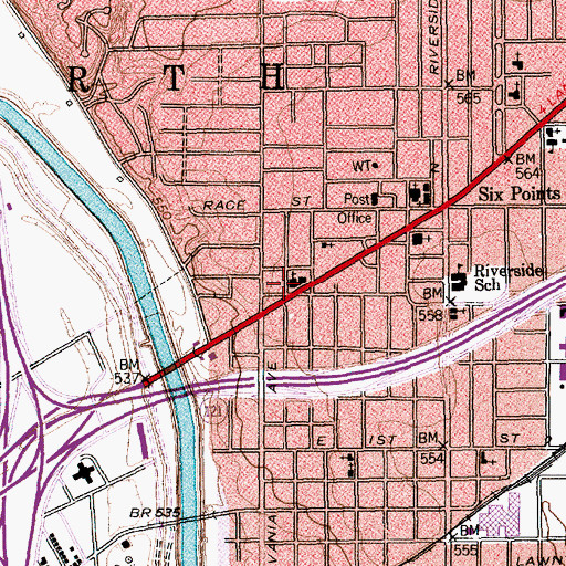 Topographic Map of Christian Temple of Truth, TX