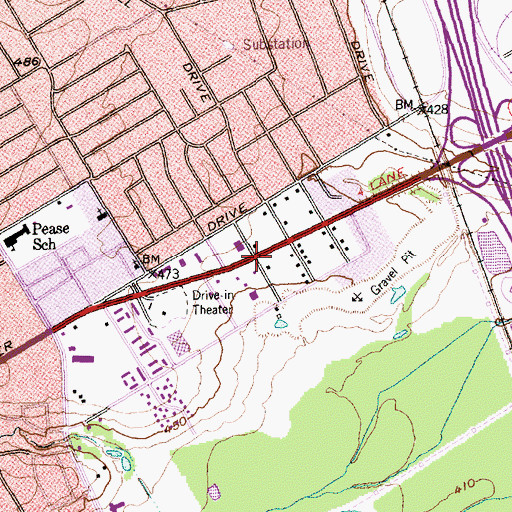 Topographic Map of Church of the Blood Covenant, TX